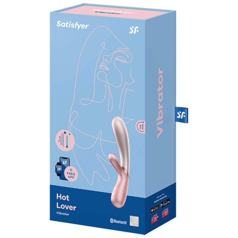 SATISFYER HOT LOVER PINK/DARK PINK CON APP - Imagen 2