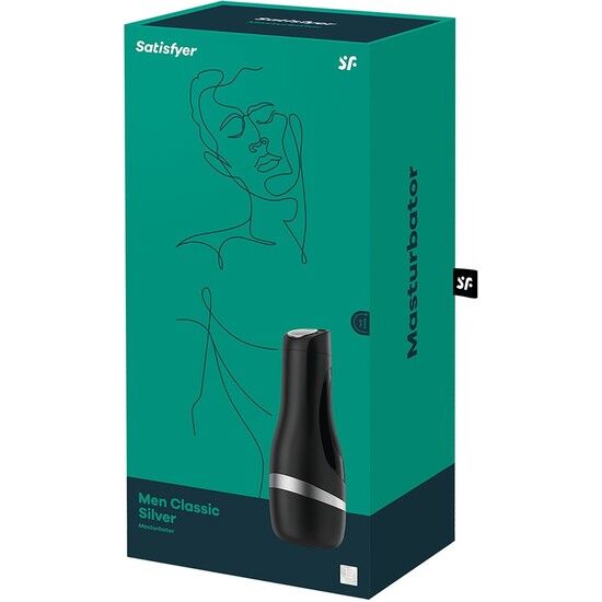 SATISFYER MASTURBADOR MEN CLASSIC PLATA - Imagen 2